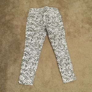 Gap Skinny Mini Printed Khaki Skimmer Length- Sz 0